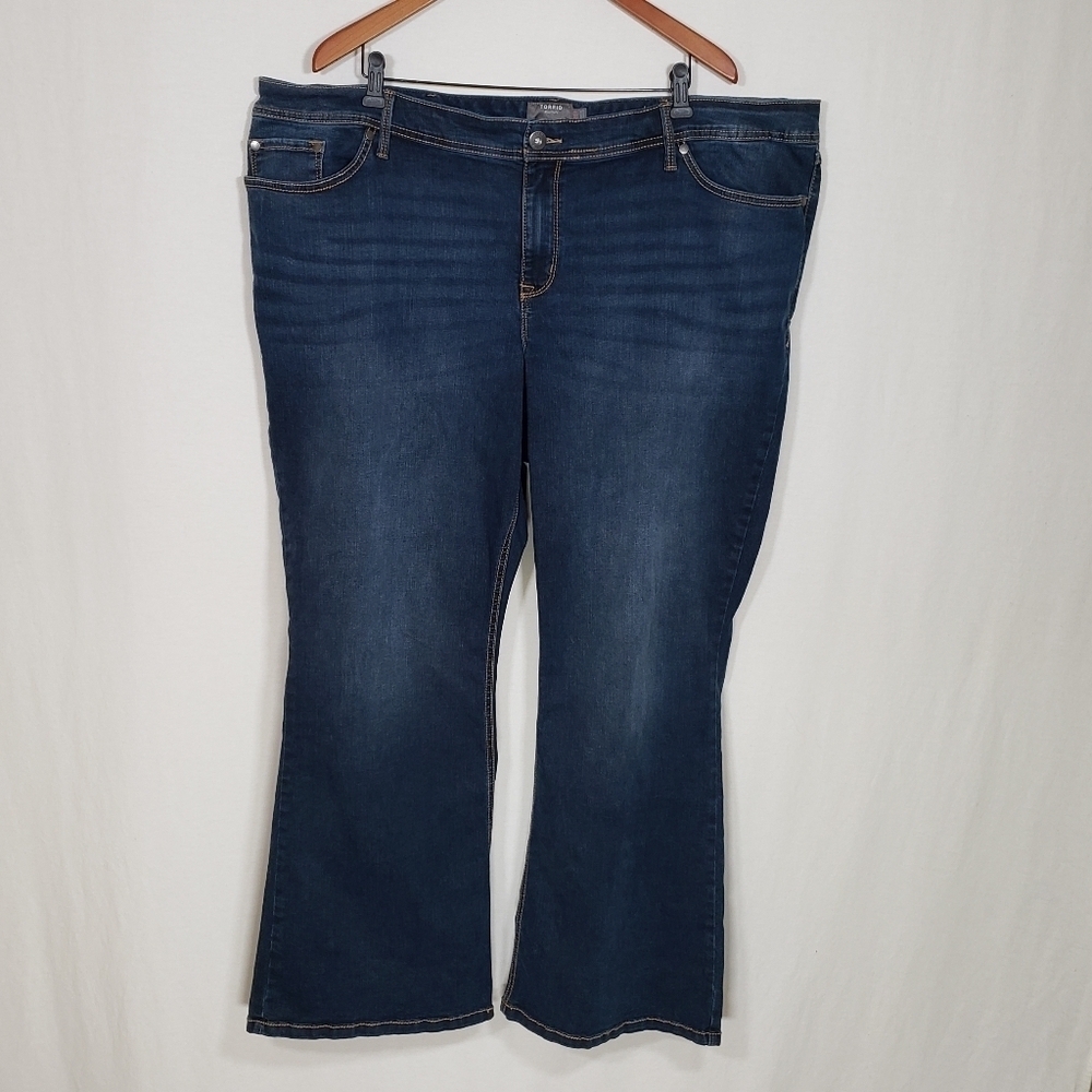 Torrid Lux Slim Boot 5-pocket Dark Wash Jeans Size 26 R